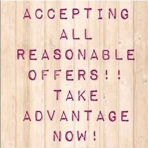 Accepting Reasonable offers